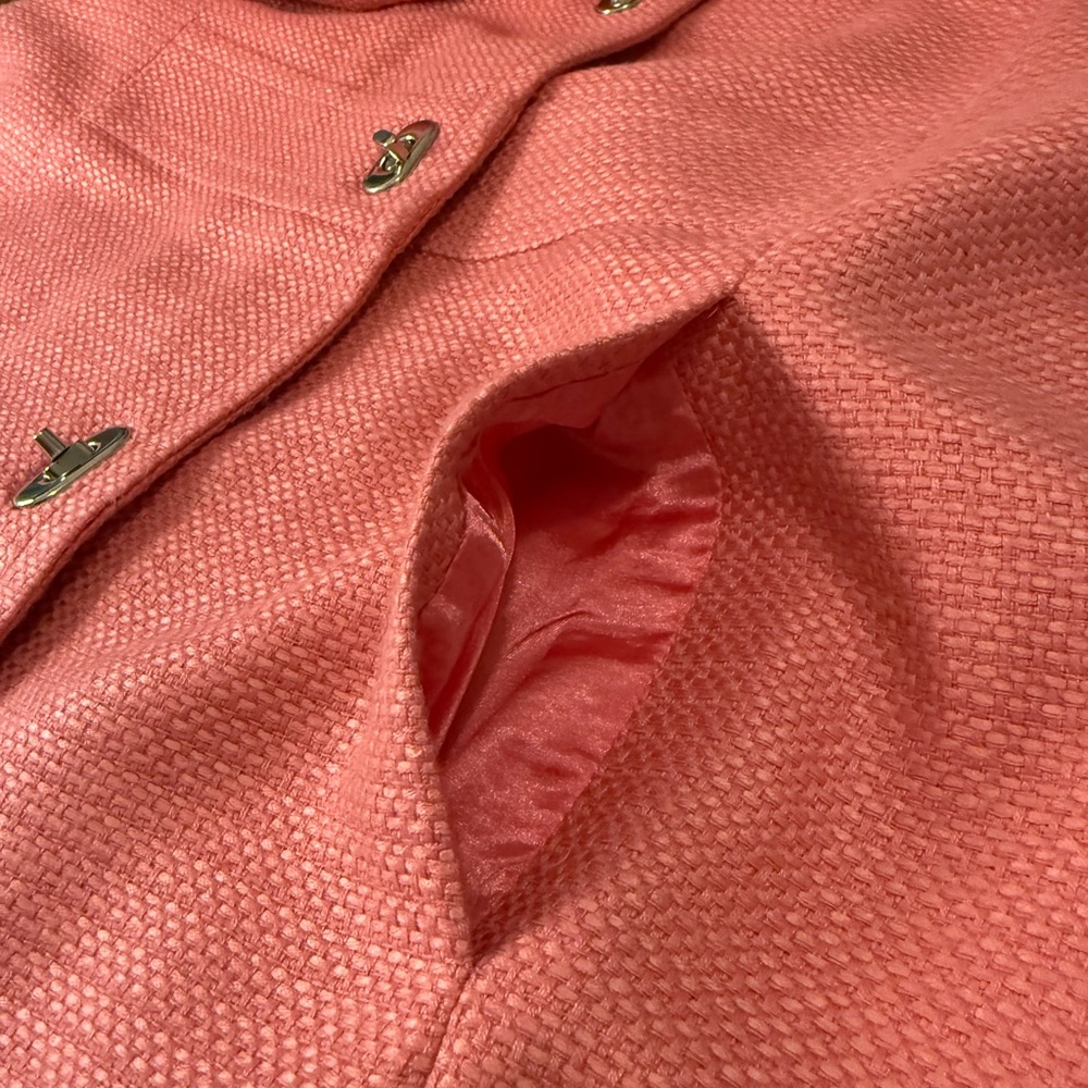 Vintage Mark Zunino Pink Women's Overcoat | L - Picture 10 of 15